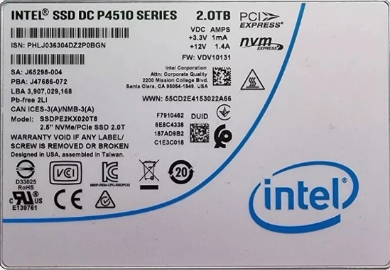 Intel SSD DC P4510 2TB