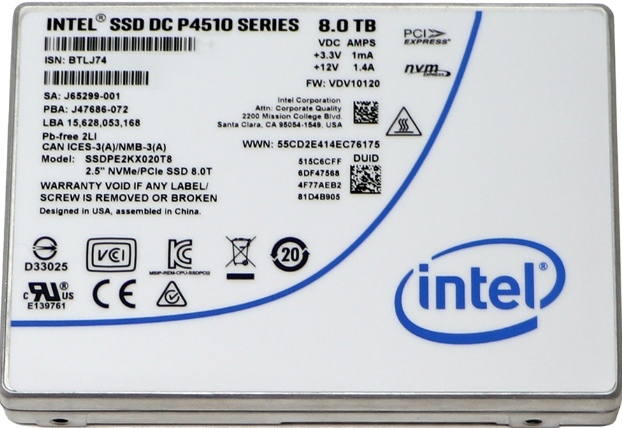 Intel SSD DC P4510 8TB
