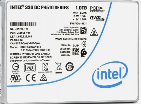 Intel SSD DC P4510 1TB