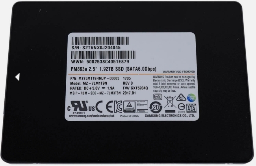 SAMSUNG PM863A 1.92TB
